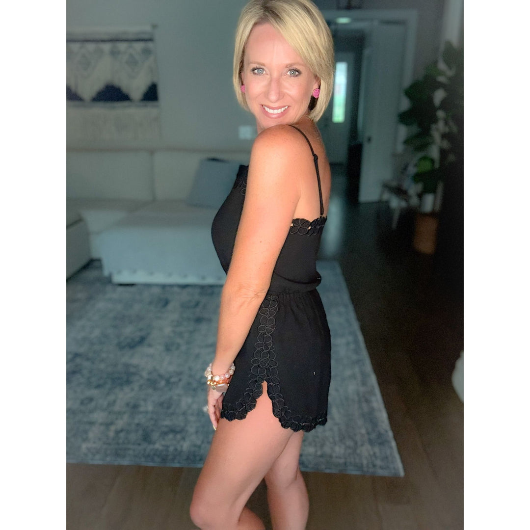 Luna Floral Cutout Romper