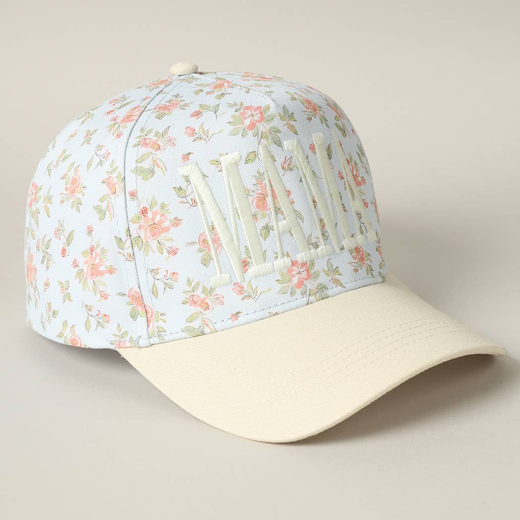 Mama Flower Pattern Trucker Hat
