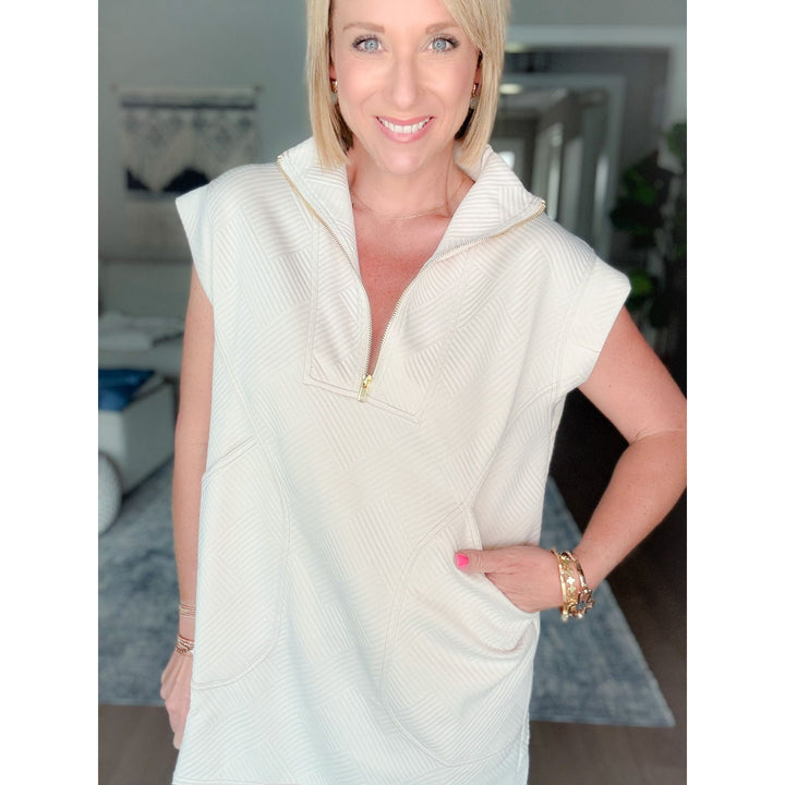 Dockside Quarter Zip Dress