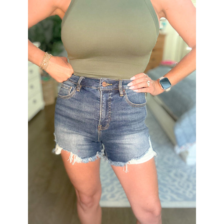 Risen High Rise Side Step Shorts