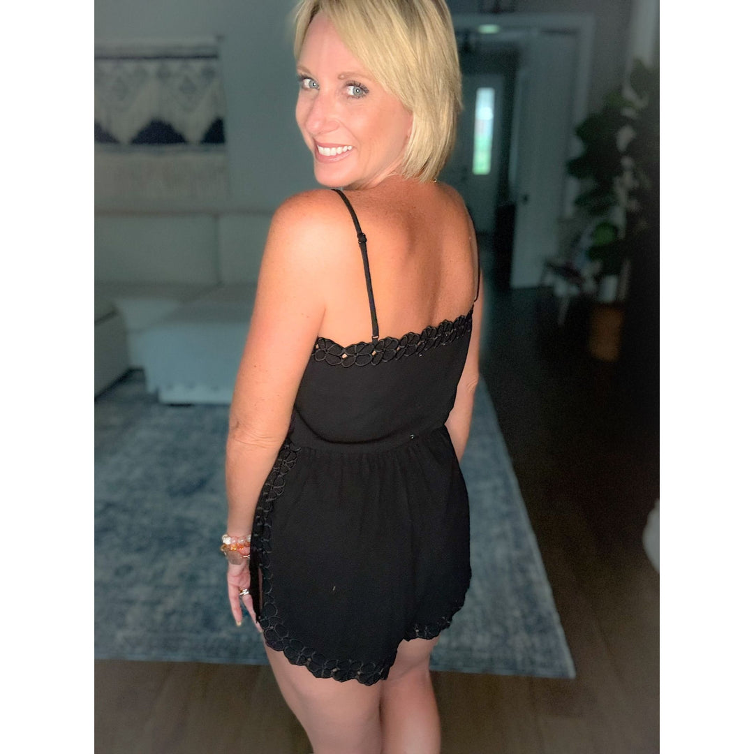 Luna Floral Cutout Romper