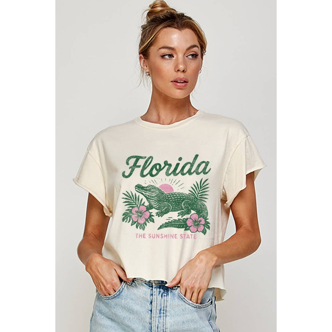 Florida Vintage Graphic Crop Tee
