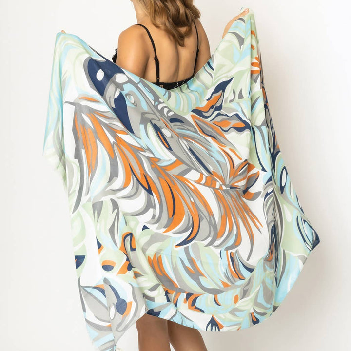 Tropical Print Wrap