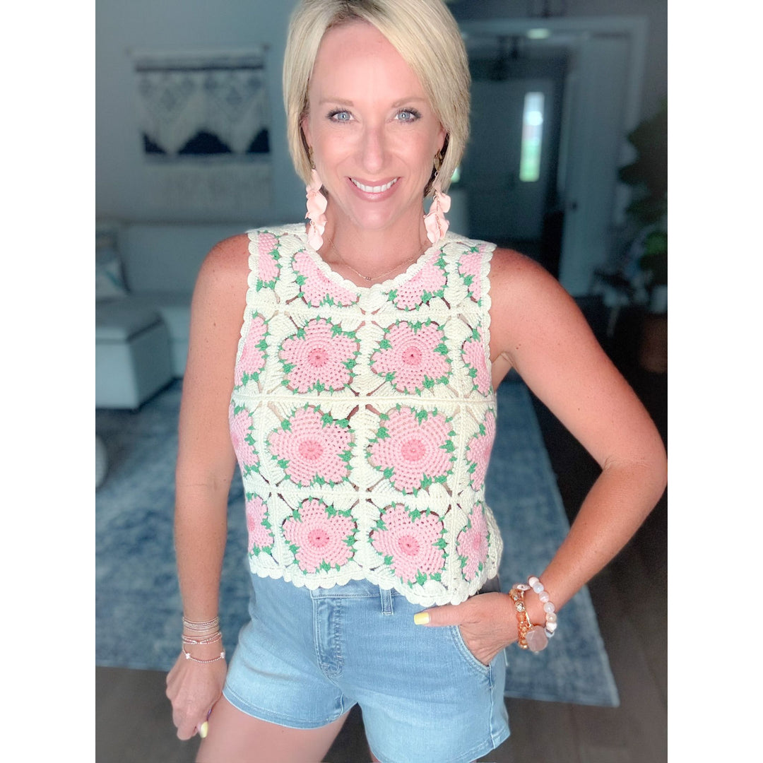 Sweet Meadow Crochet Tank