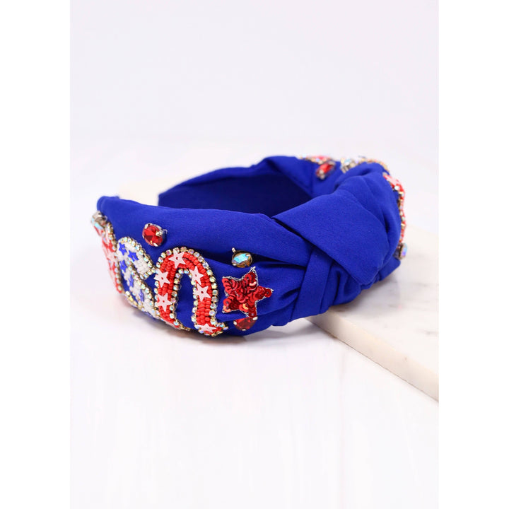 USA Beaded Headband