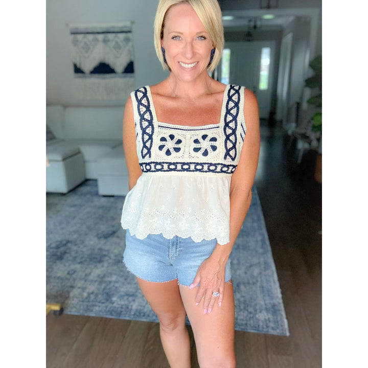 Coastal Crochet Tank