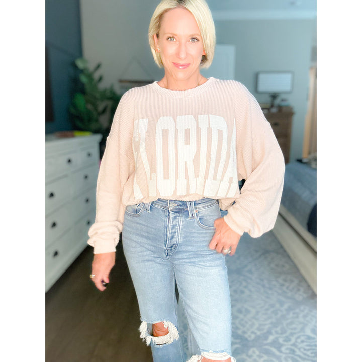 Florida Oversized Graphic Sweatshirt