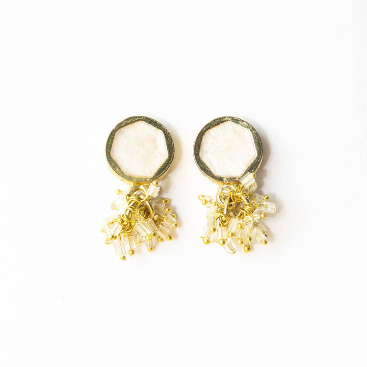 Heirloom Drop Earrings- White