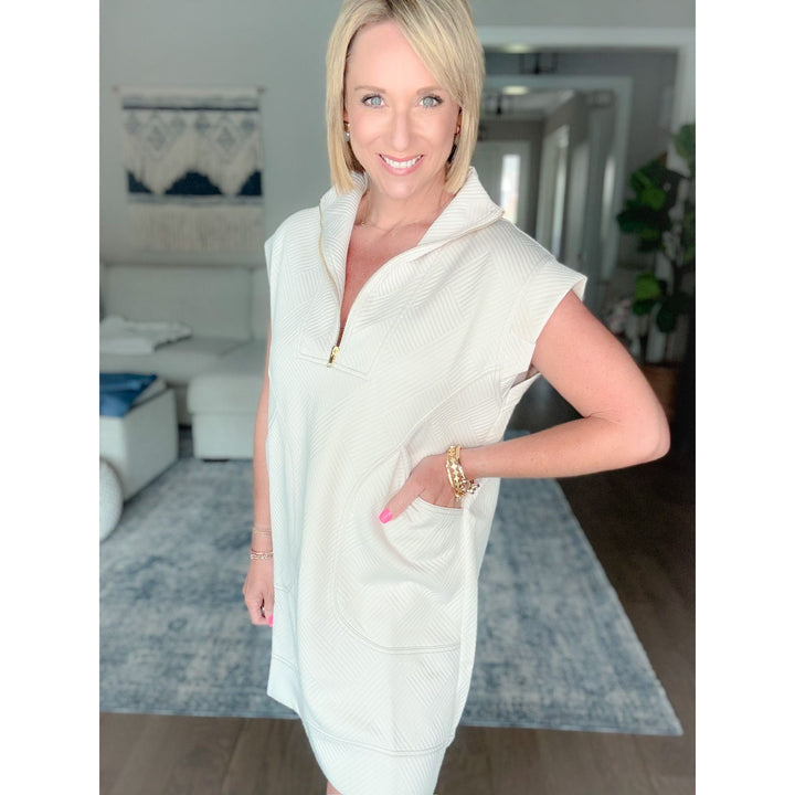 Dockside Quarter Zip Dress