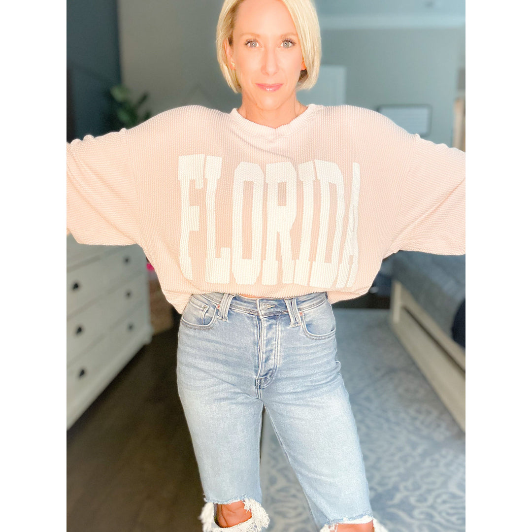 Florida Oversized Graphic Sweatshirt