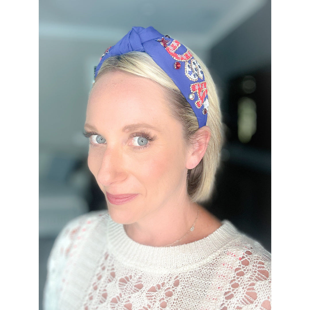 USA Beaded Headband
