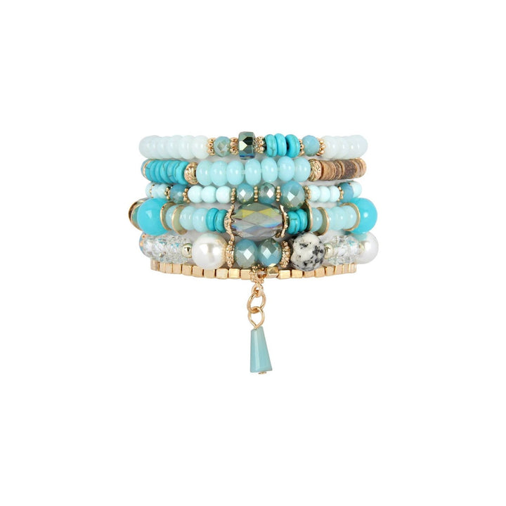 Multi-Stone Beads Stackable Bracelets
