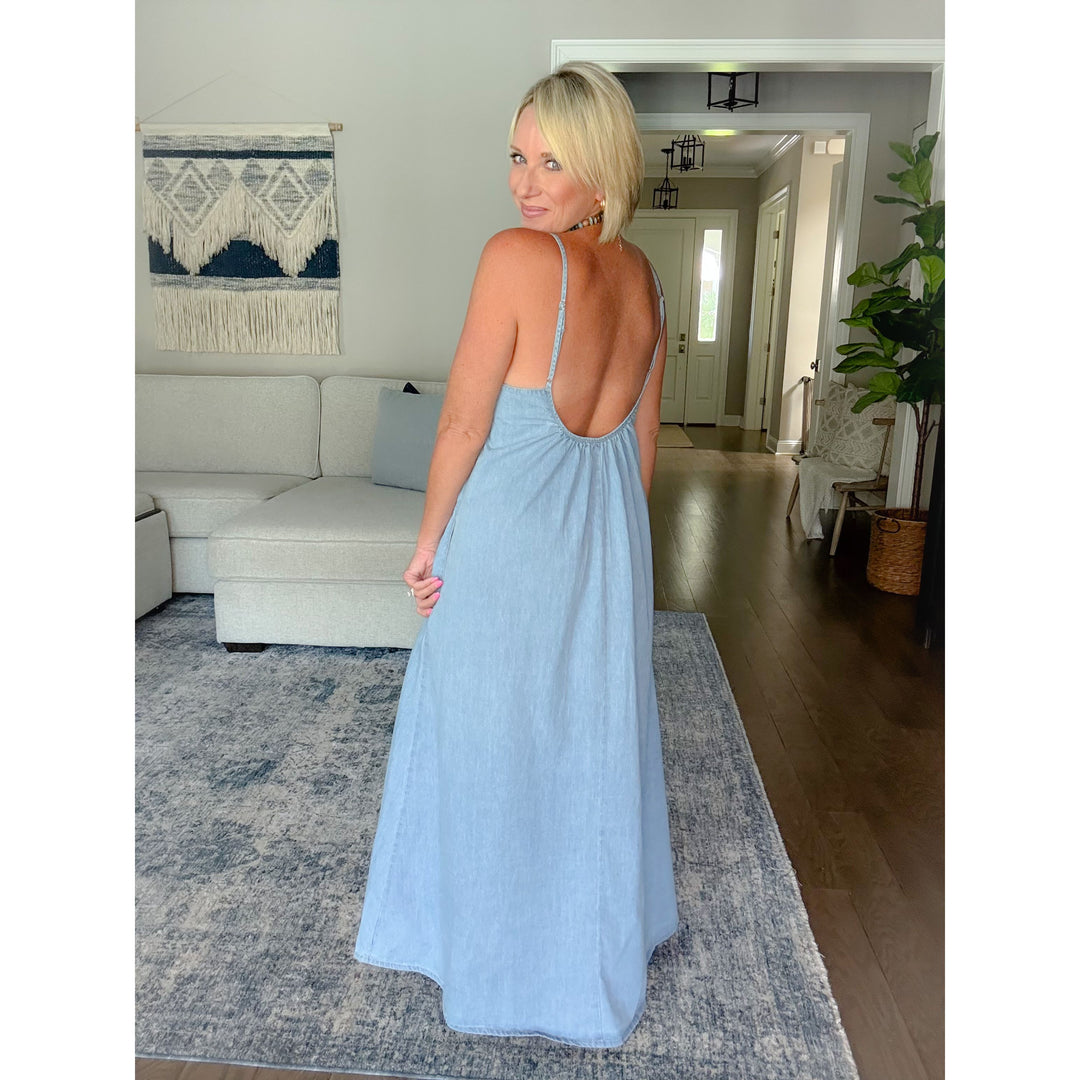 Free & Easy Open Back Maxi Dress