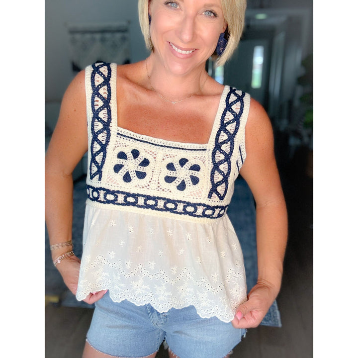 Coastal Crochet Tank