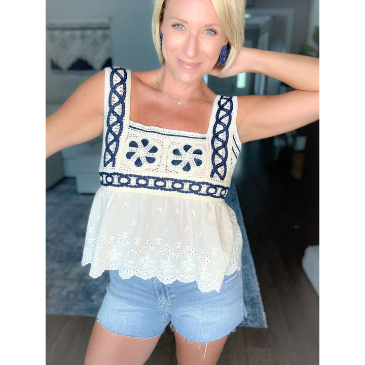 Coastal Crochet Tank
