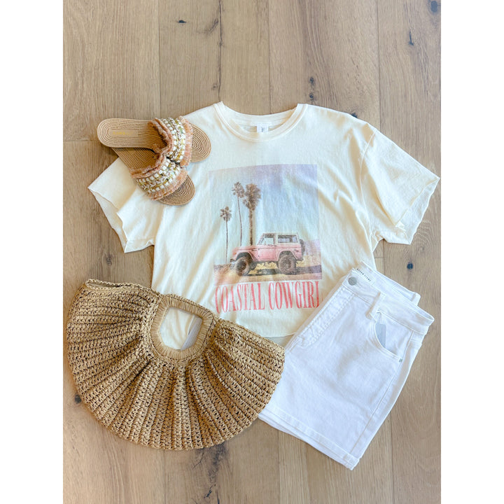 Coastal Cowgirl Vintage Crop Tee