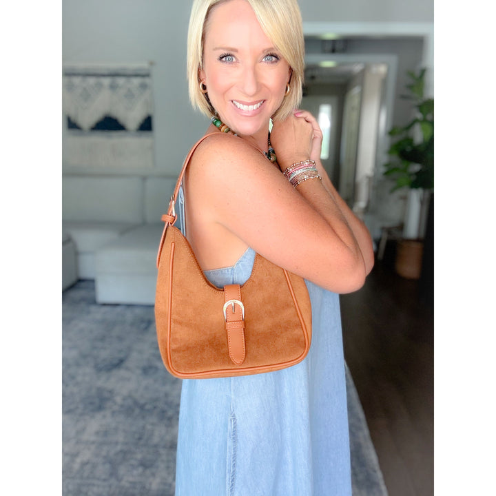 Arlington Faux Suede Hand Bag