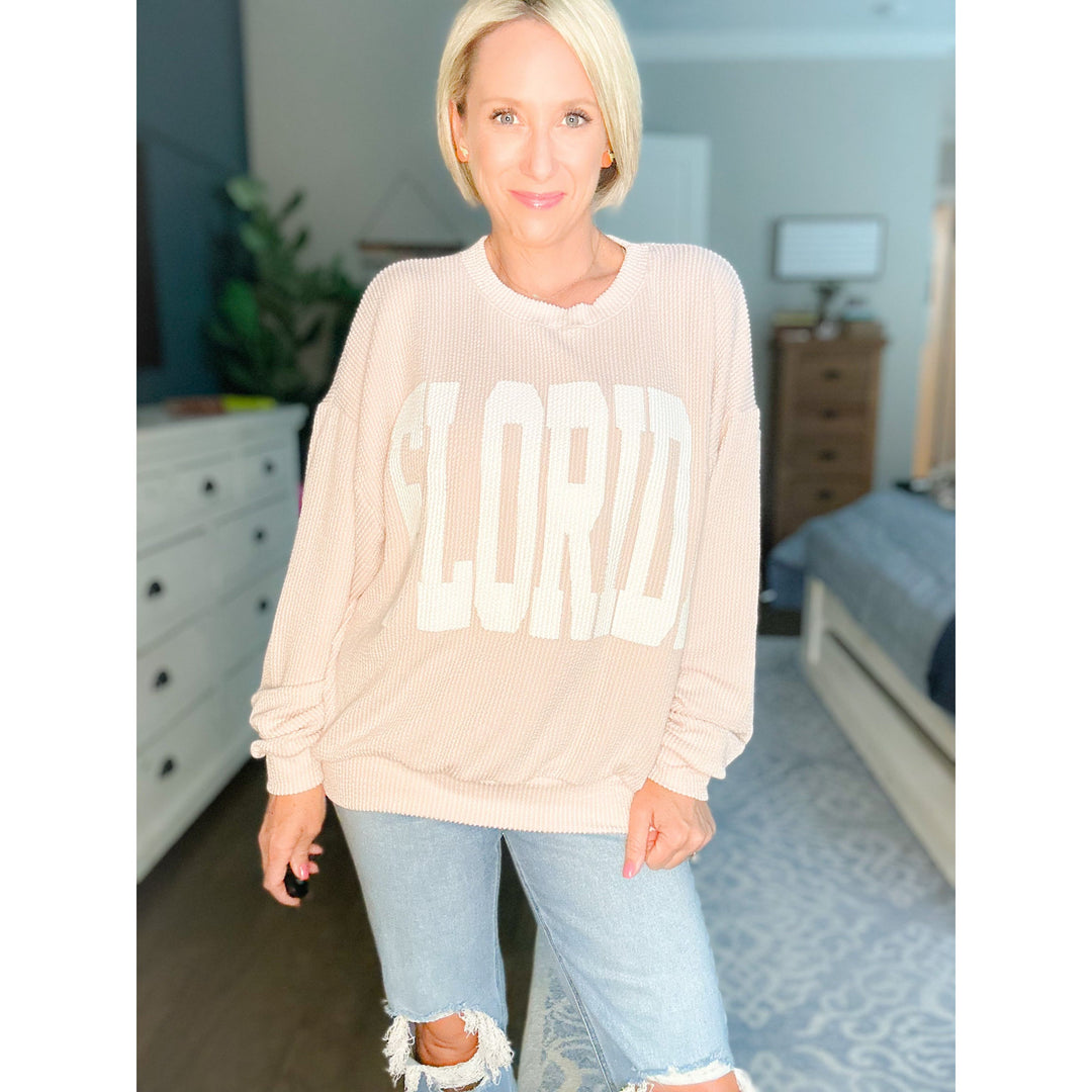 Florida Oversized Graphic Sweatshirt