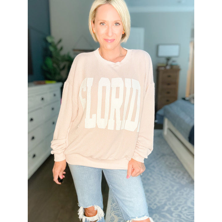 Florida Oversized Graphic Sweatshirt