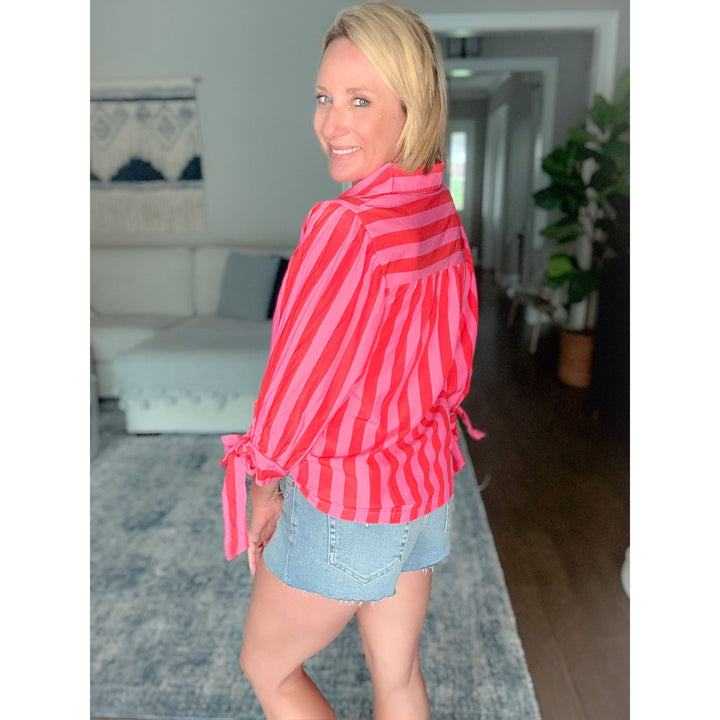 Rosie Striped Button Up
