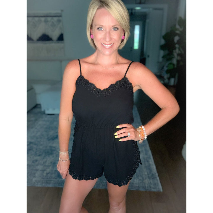 Luna Floral Cutout Romper