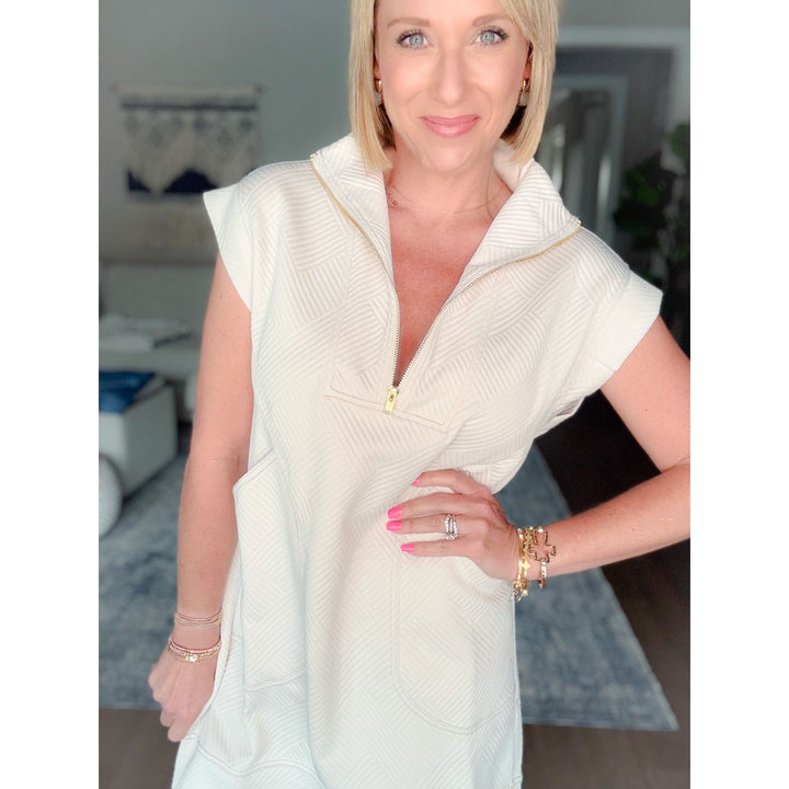 Dockside Quarter Zip Dress