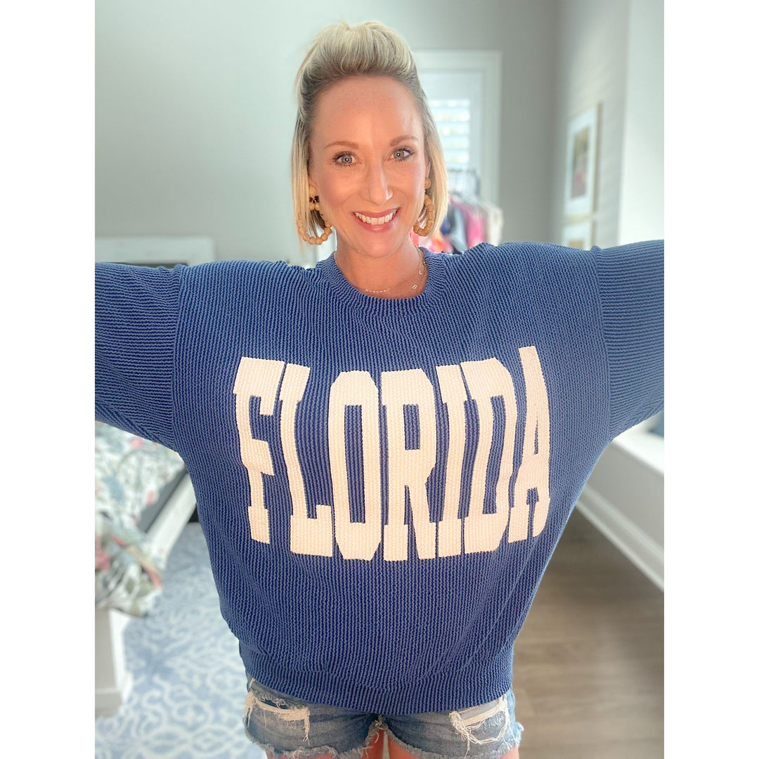 Florida Oversized Graphic Sweatshirt