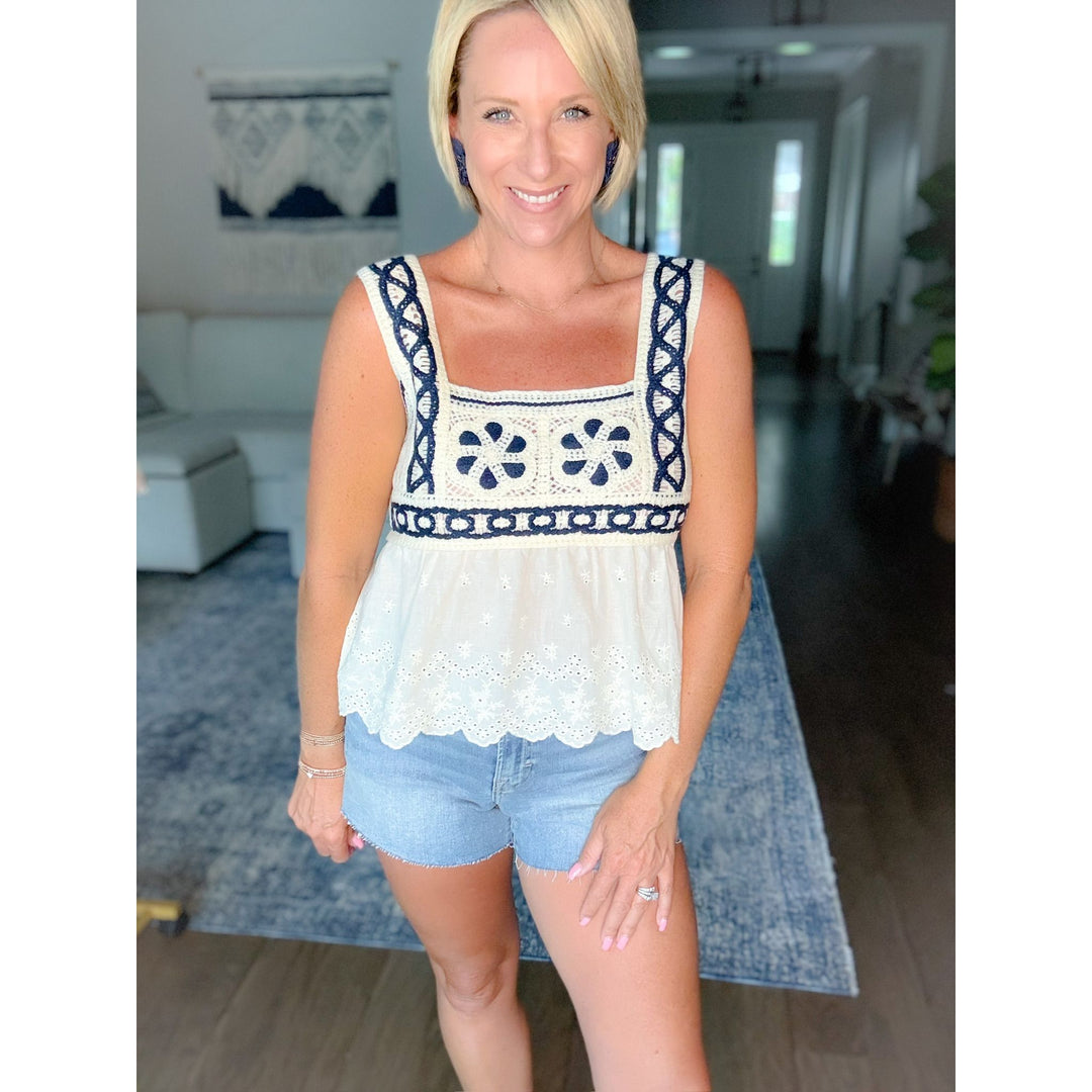 Coastal Crochet Tank