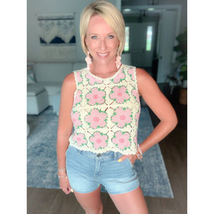 Sweet Meadow Crochet Tank