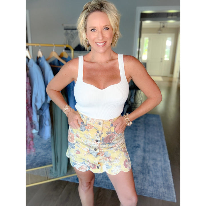 Everyday Sweetheart Ribbed Tank
