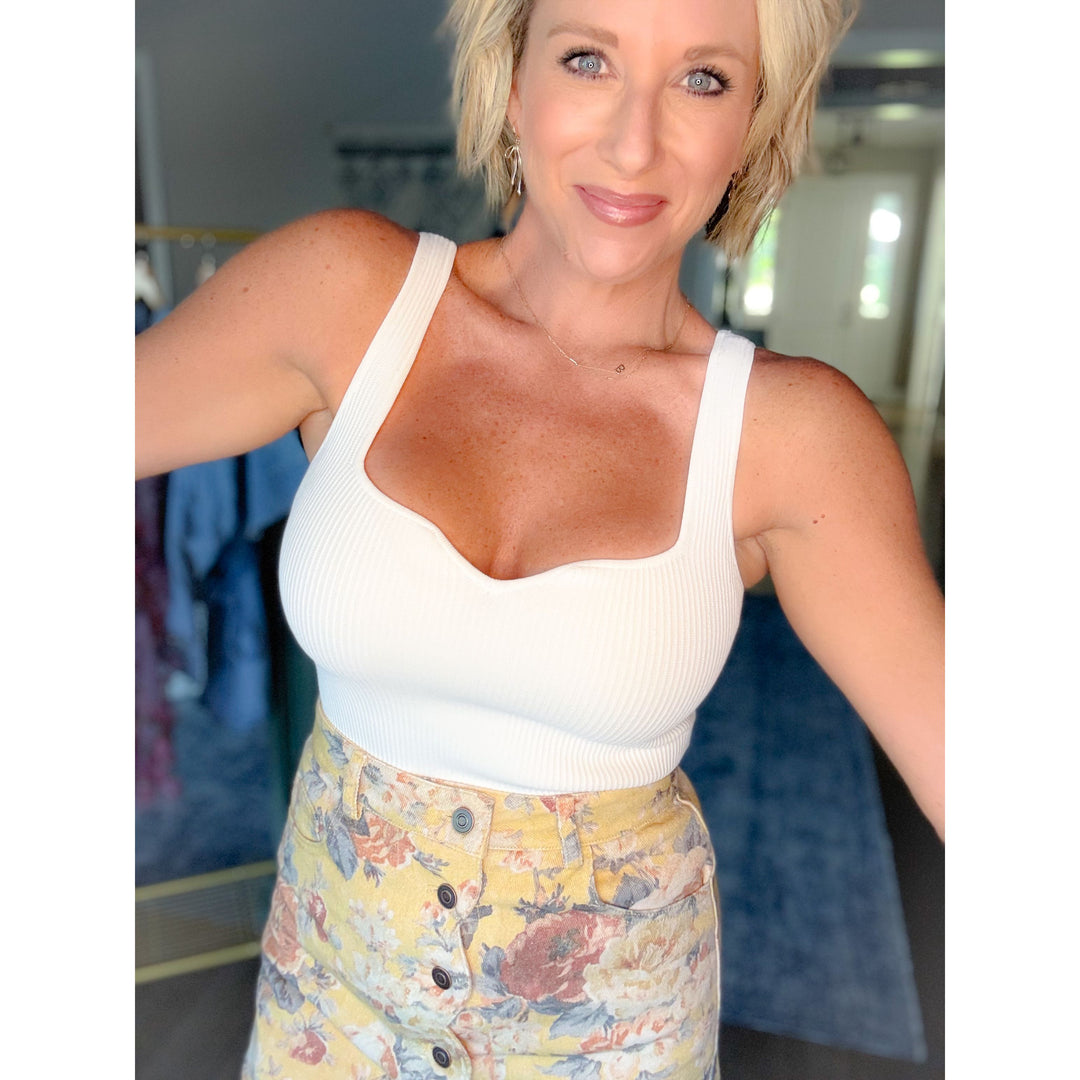 Everyday Sweetheart Ribbed Tank