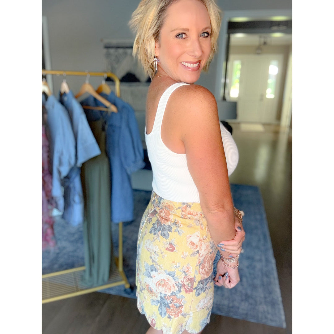 Everyday Sweetheart Ribbed Tank