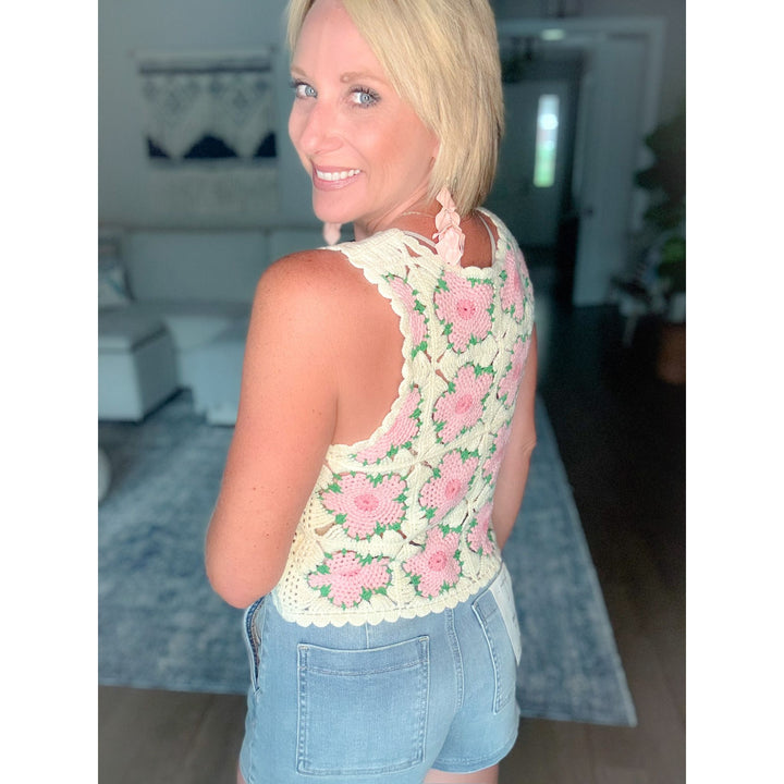 Sweet Meadow Crochet Tank