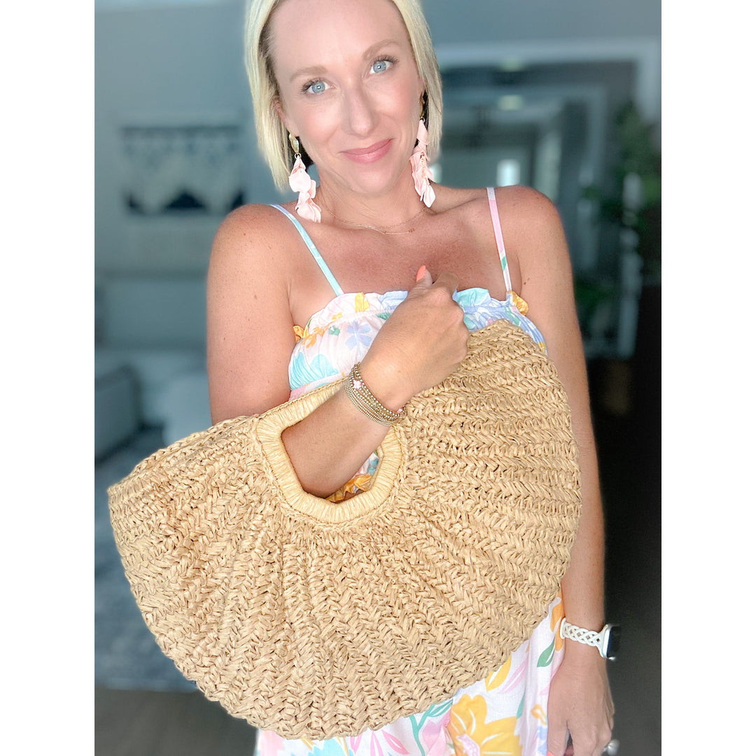 women's straw boutique purse bag