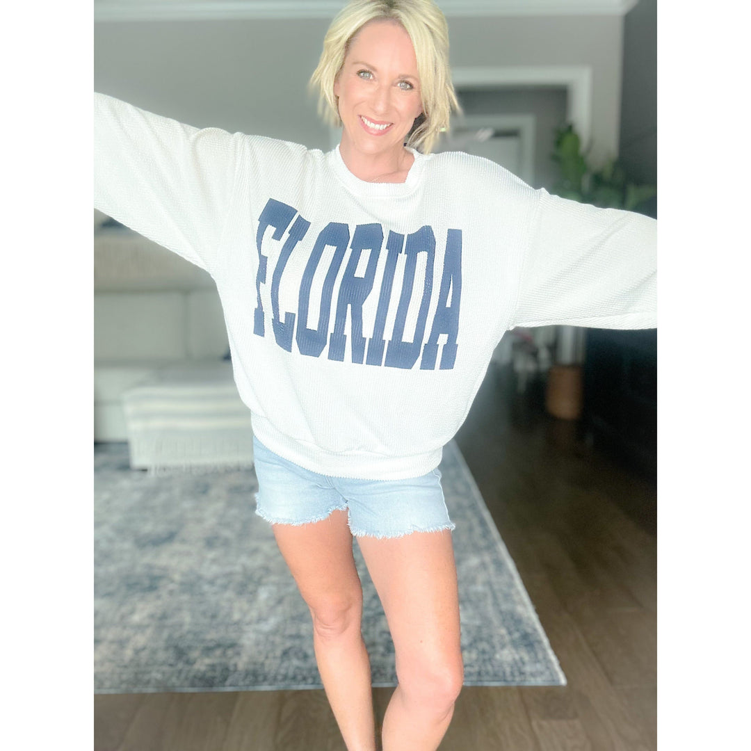 Florida Oversized Graphic Sweatshirt