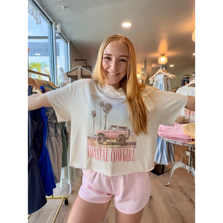 Coastal Cowgirl Vintage Crop Tee
