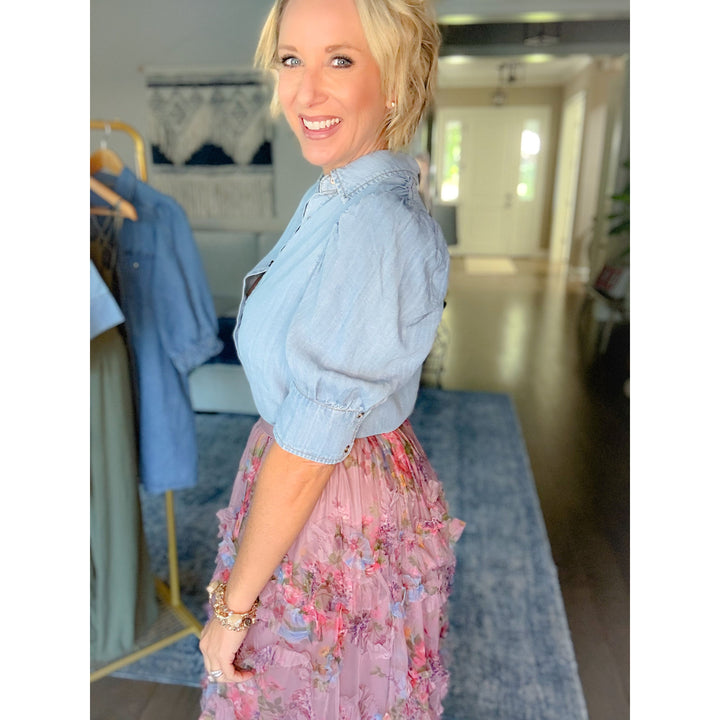 Sunwashed Chambray Button-Up