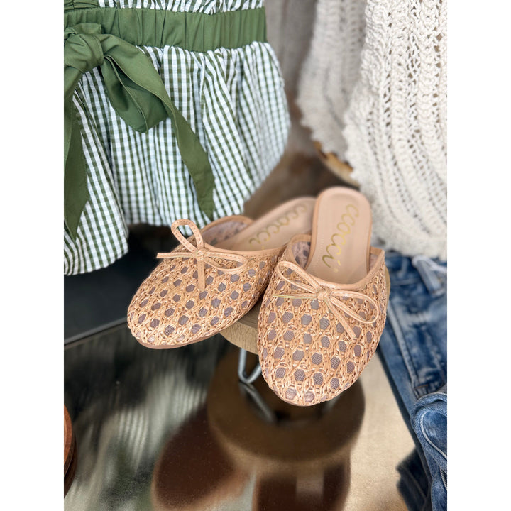 Woven Mule Flats