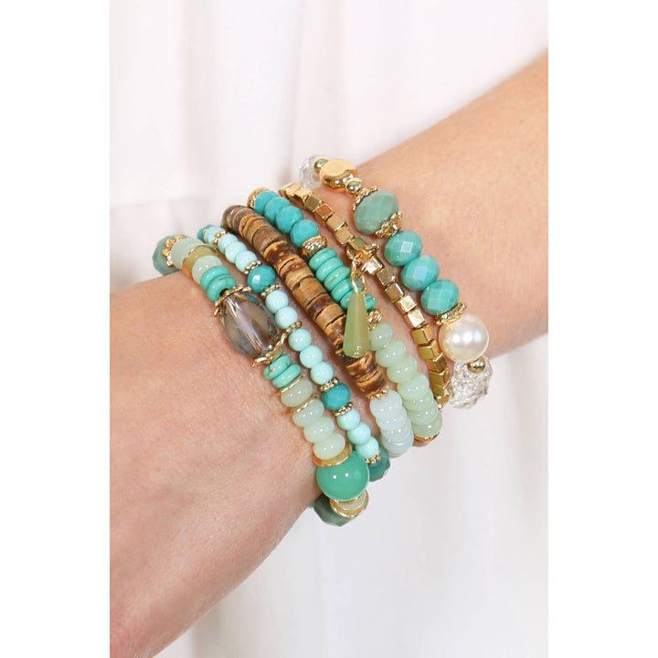 Multi-Stone Beads Stackable Bracelets