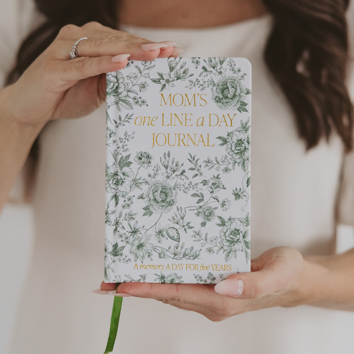 Mom's One Line A Day Journal - Green Floral