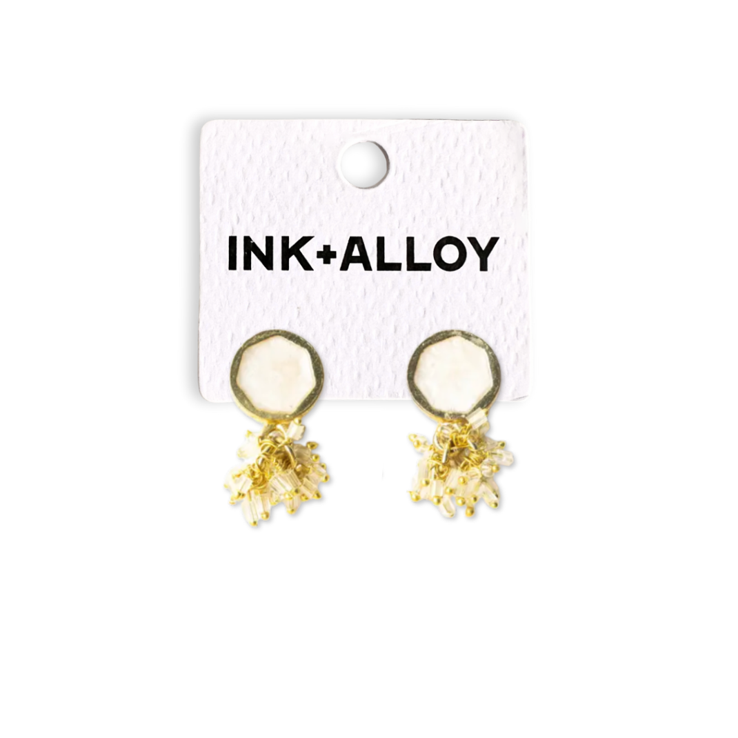 Heirloom Drop Earrings- White
