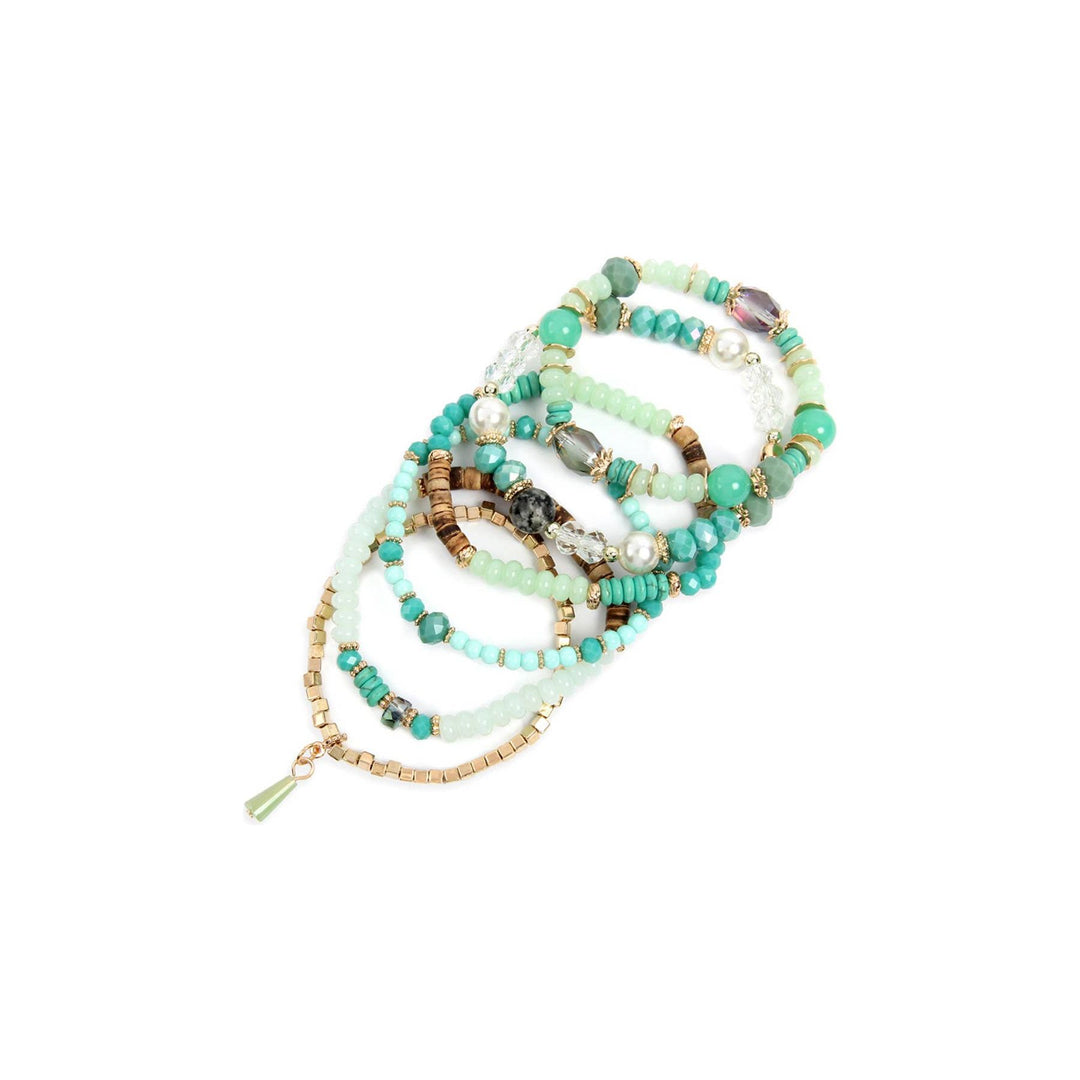 Multi-Stone Beads Stackable Bracelets