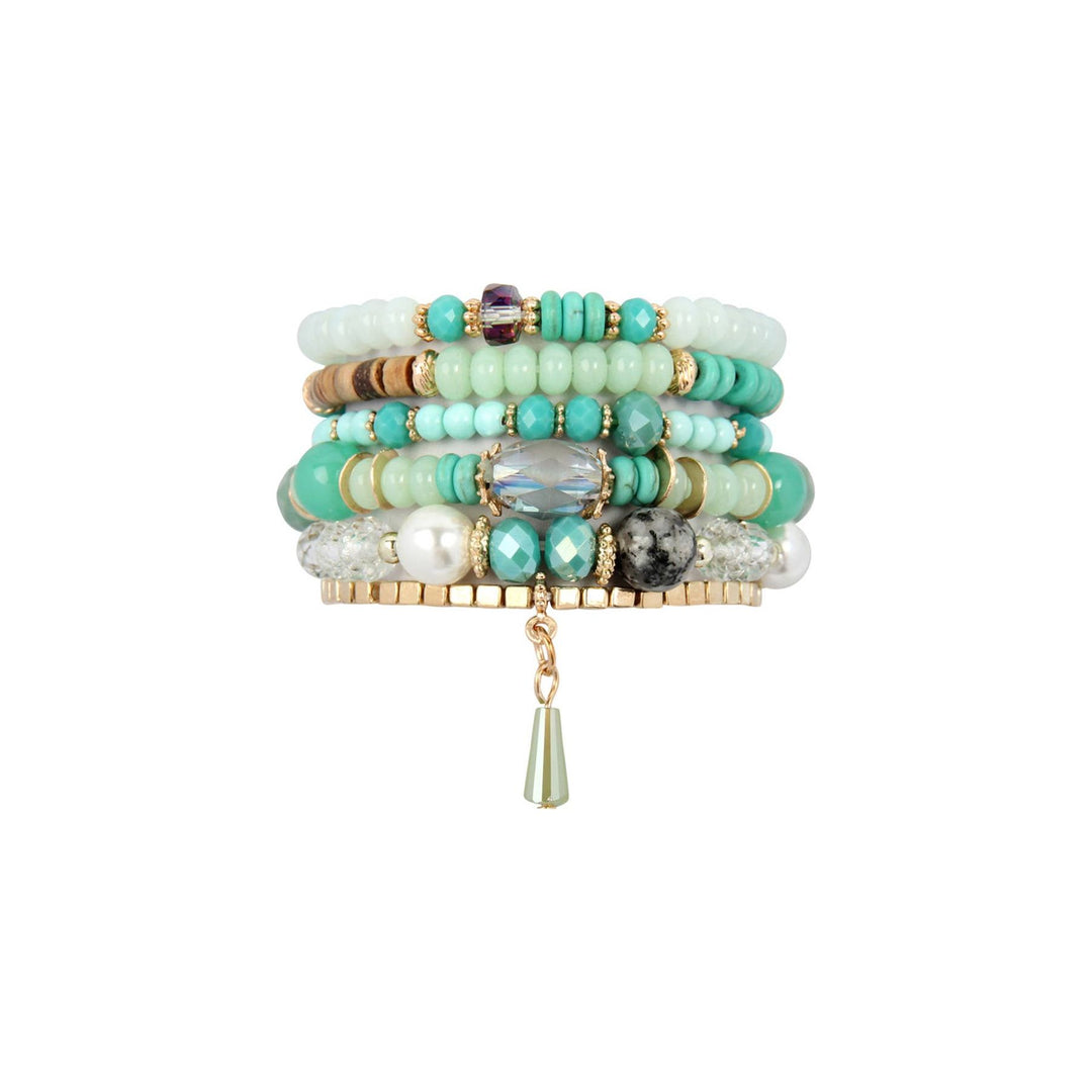 Multi-Stone Beads Stackable Bracelets
