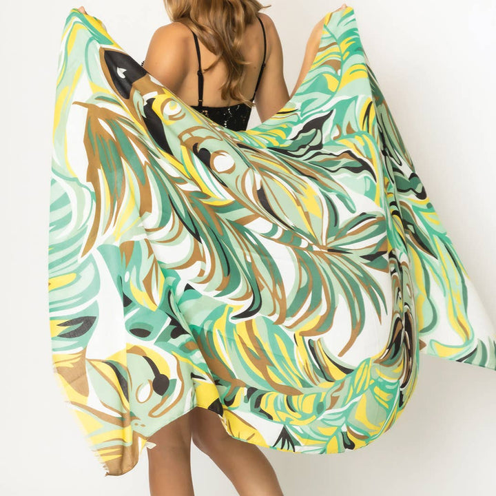 Tropical Print Wrap