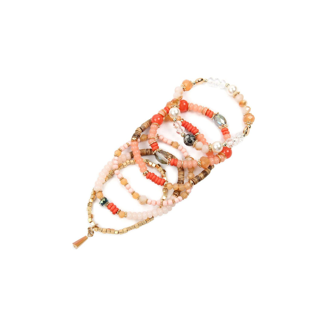 Multi-Stone Beads Stackable Bracelets